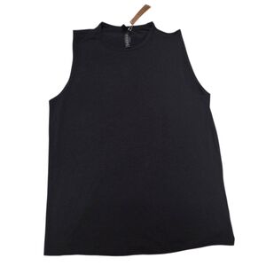 SKIMS Jersey Sleep Tank Top Mens Shirt Black Obsidian Small NWT